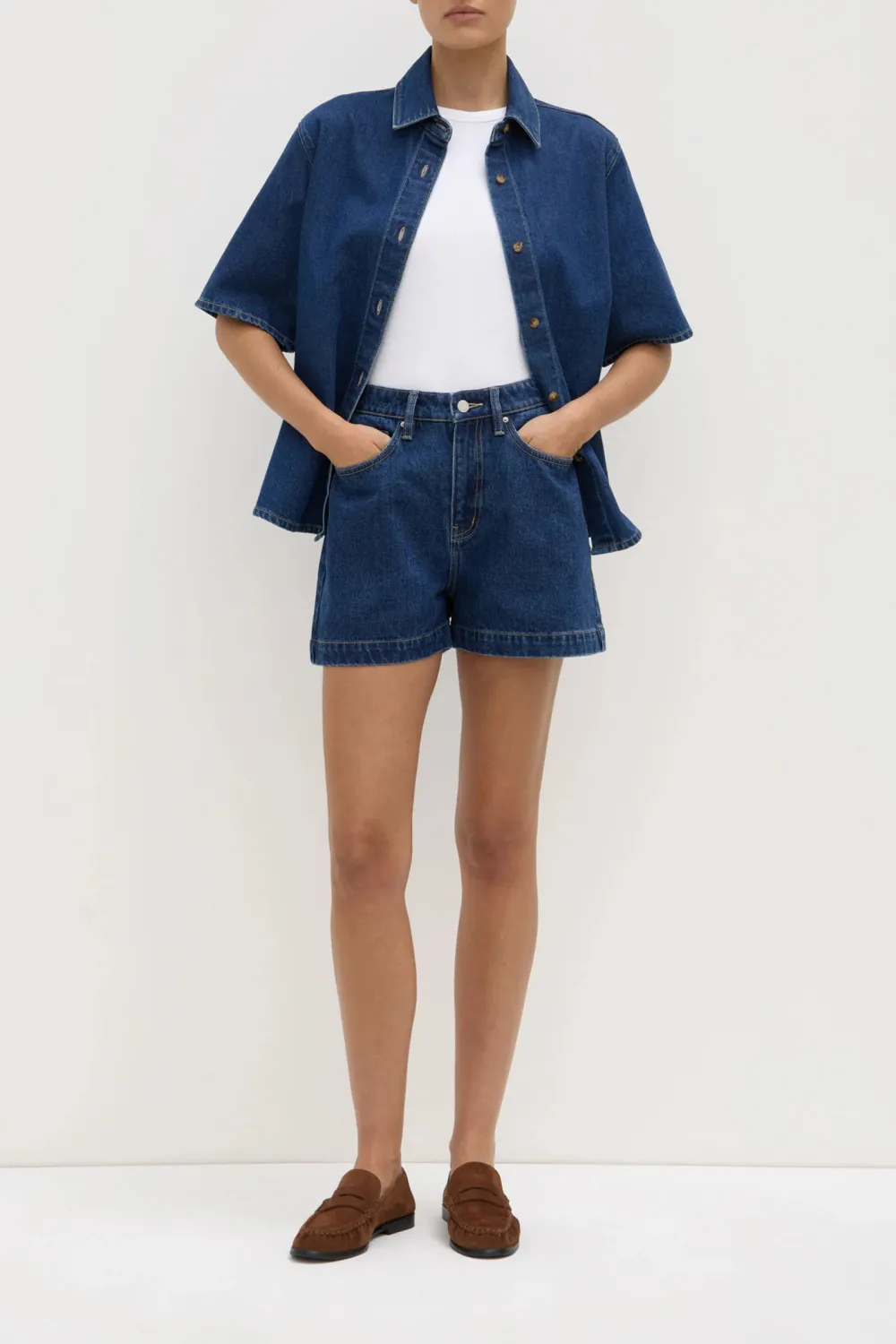 High Waisted Denim Shorts