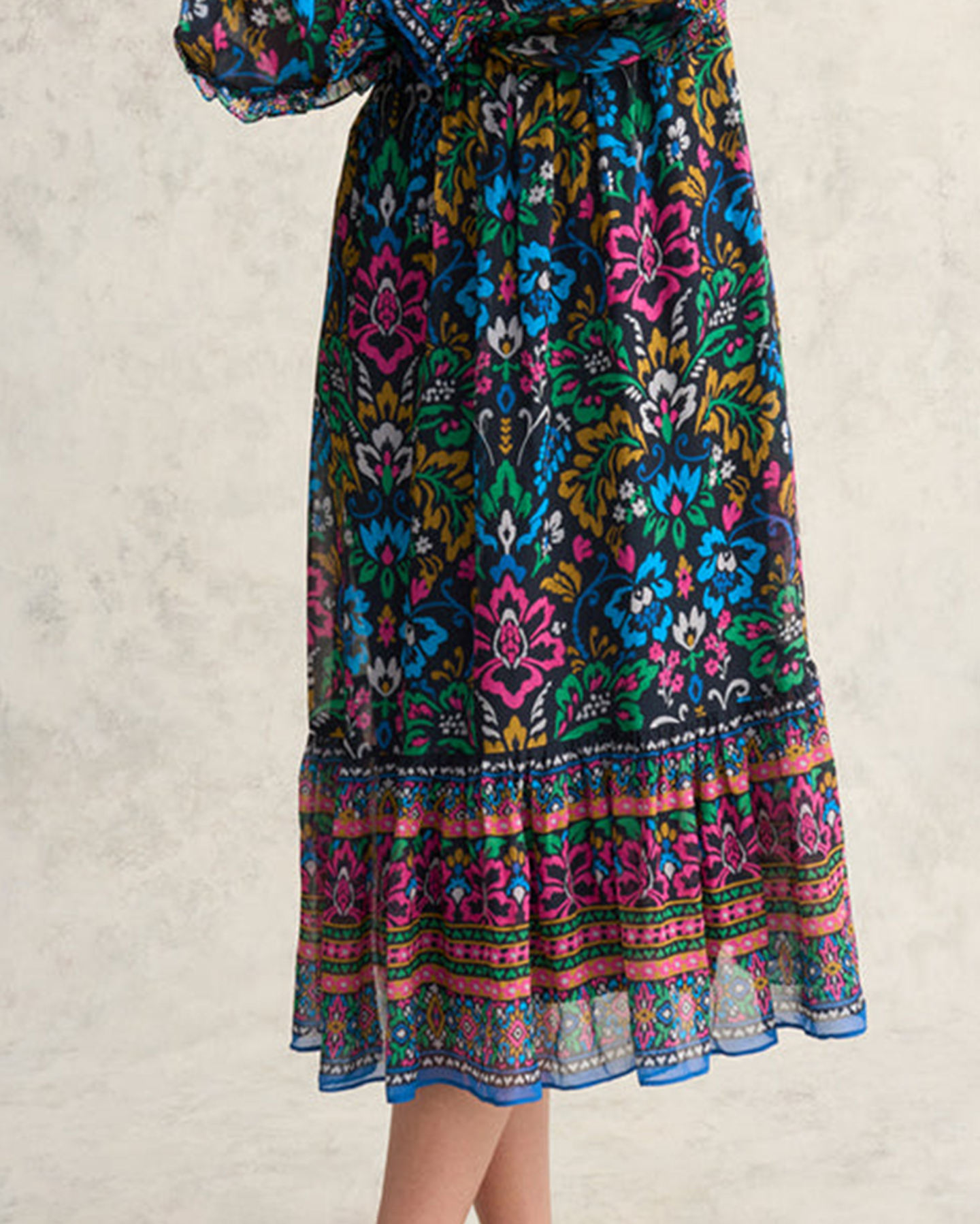 Printed Midi Dress