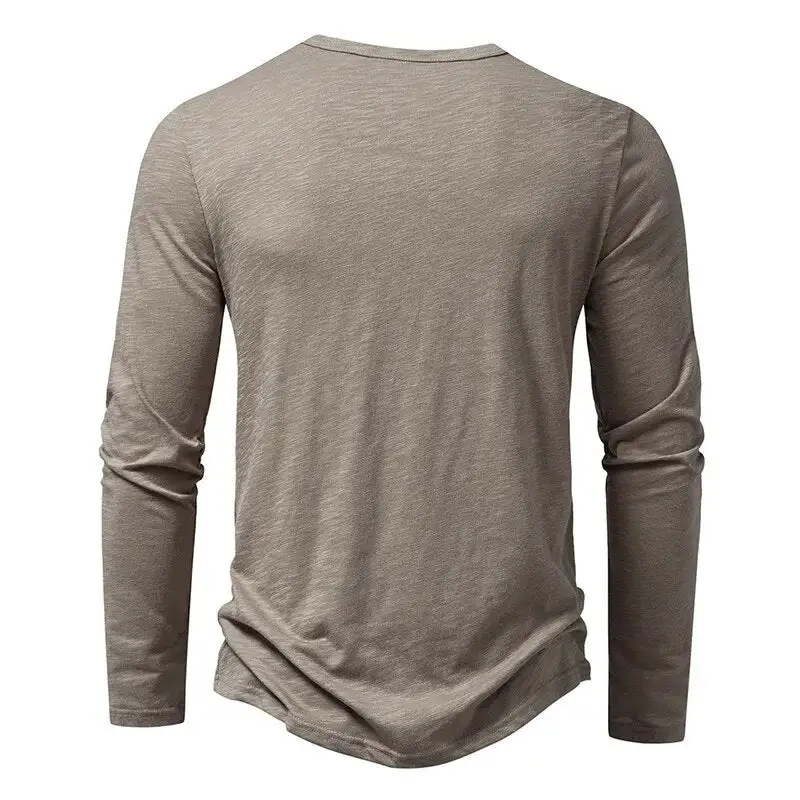 Slub Cotton Henley Shirt