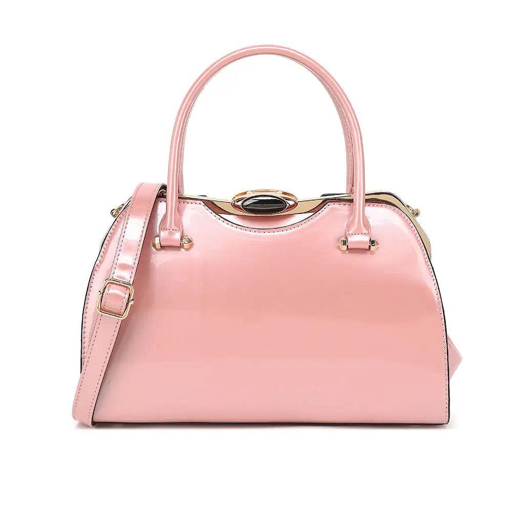 Patent Leather Satchel Bag