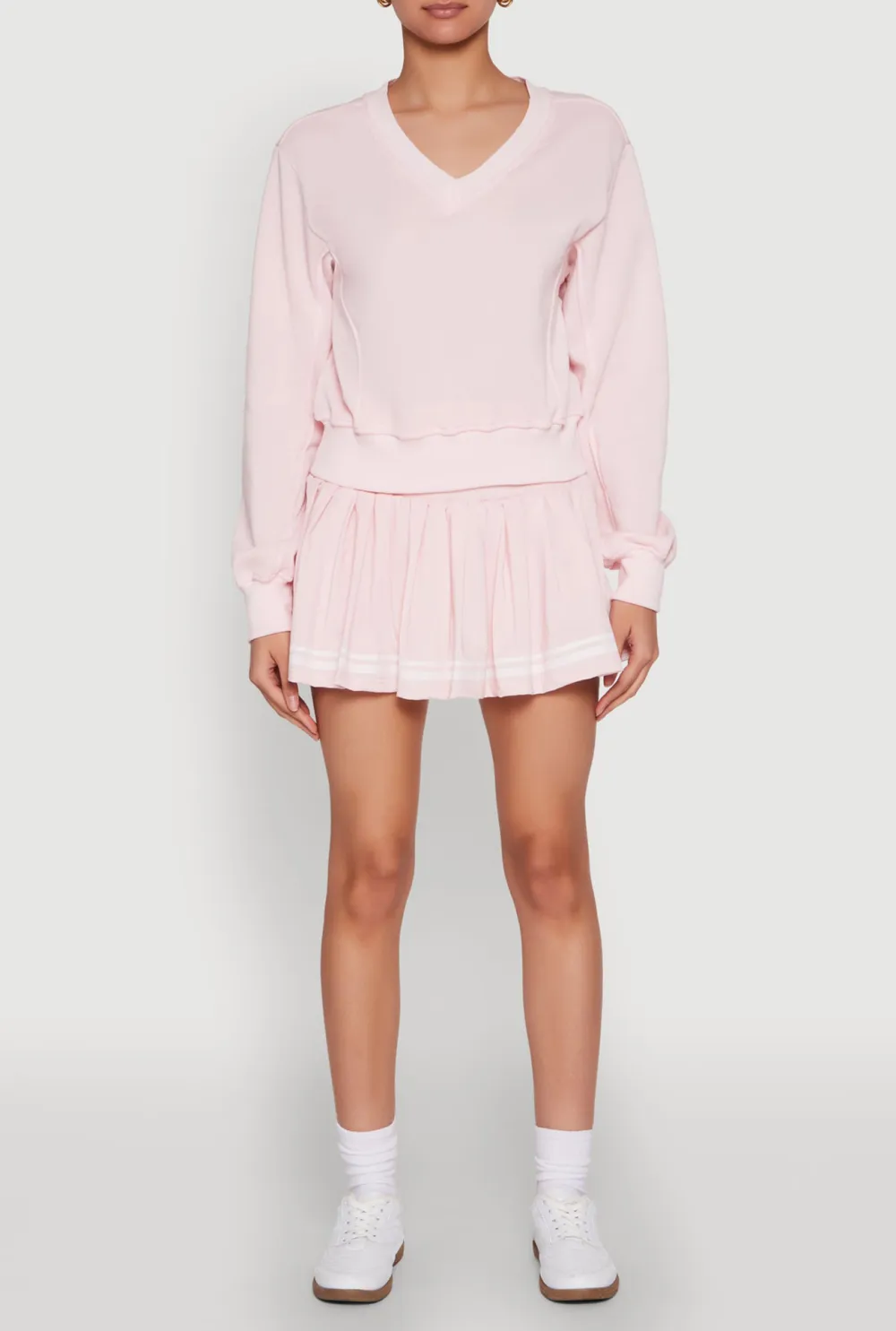 Pleated Short Skirt