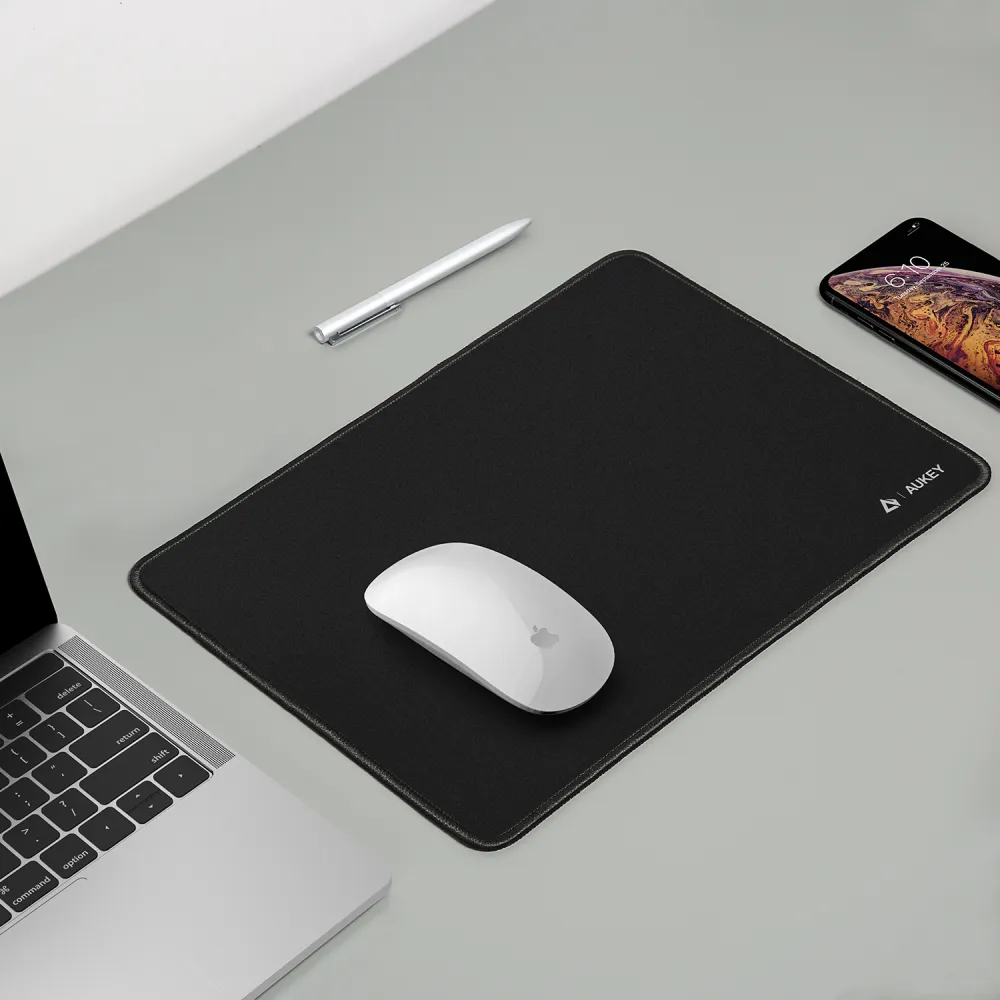 AUKEY KM-P1 Mouse Pad For Office Home 13.7 x 9.8 in Black