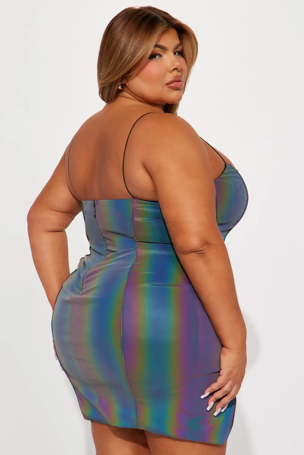 Shai Reflective Mini Dress - Multi Color