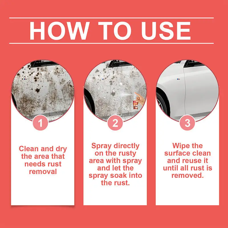 Multi-Purpose High-Efficiency Long-Lasting Car Rust Remover Spray