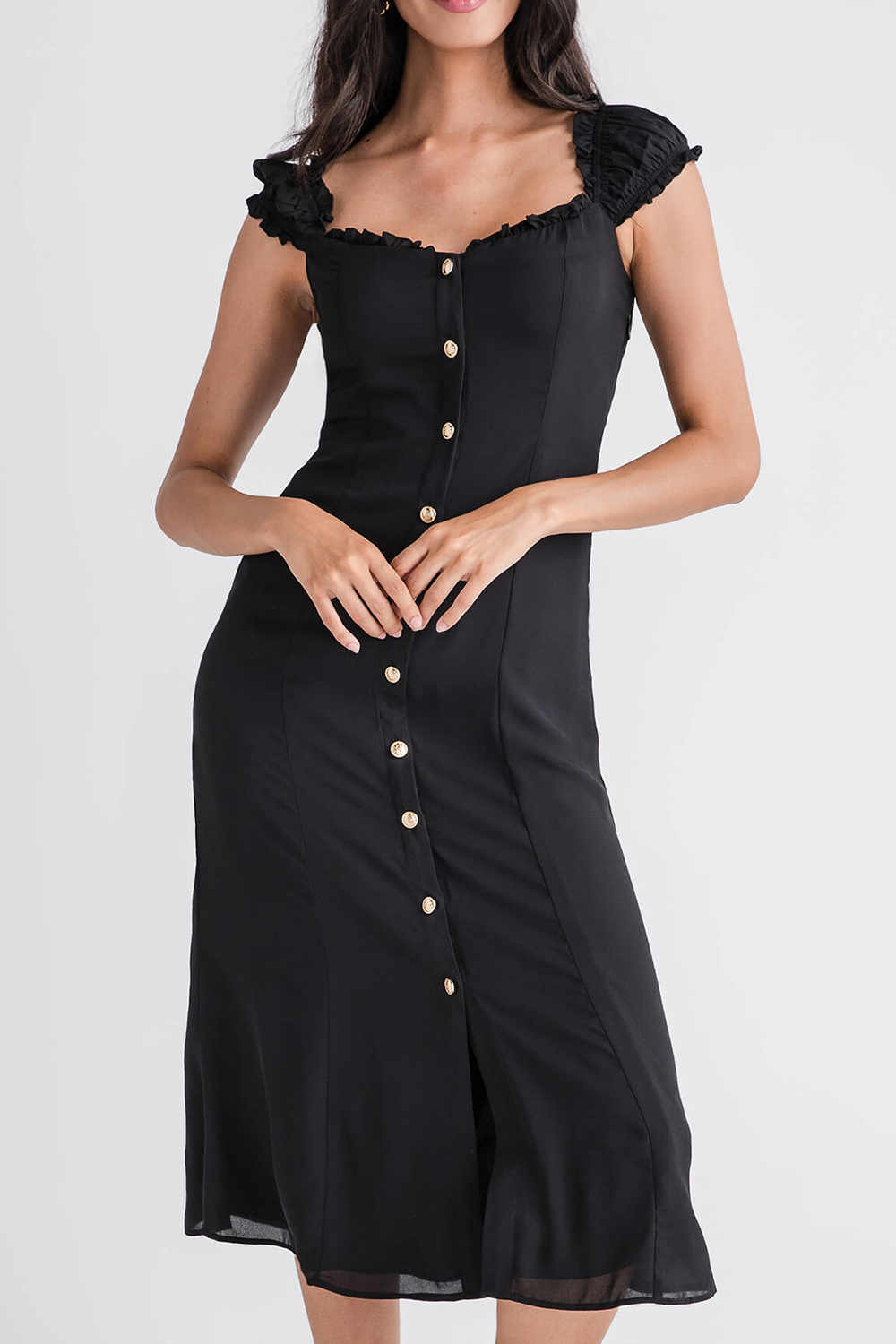 Olivaceous Shiloh Dress - black