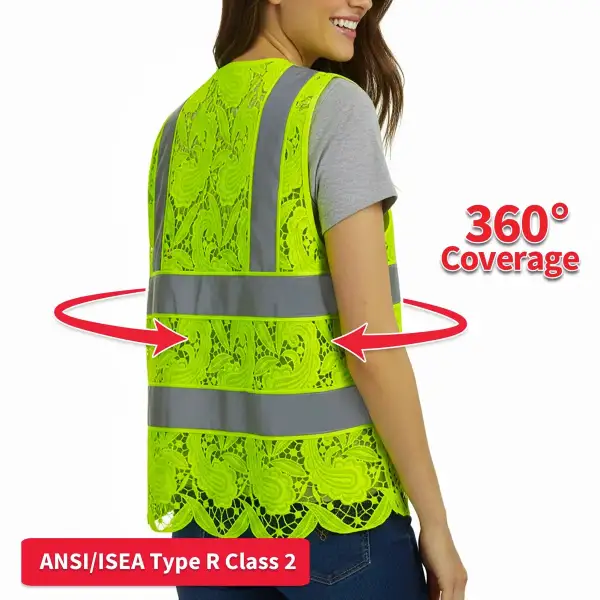 Lace Reflective Safety Vest - Stylish & Secure
