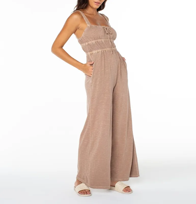 Textured Soft Print Casual Romper