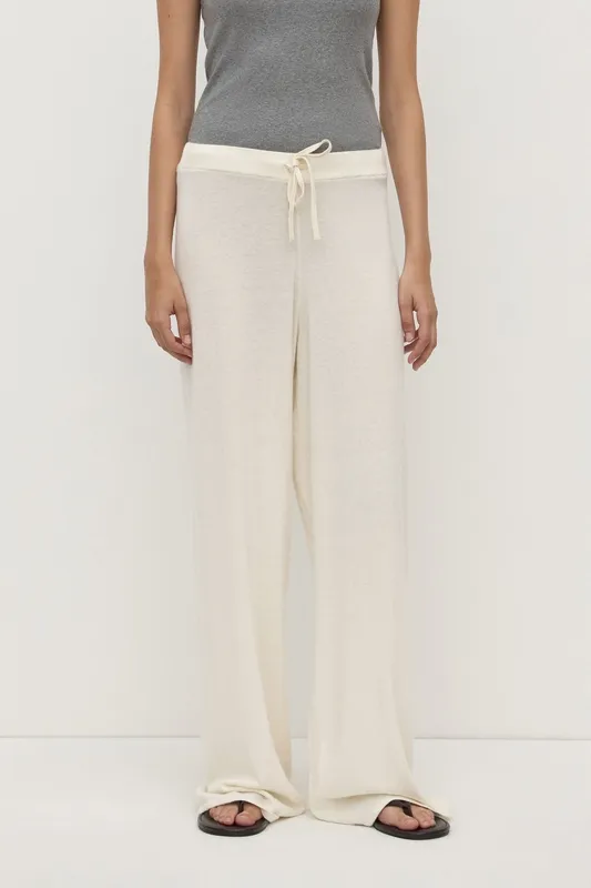 Cream Cotton Cashmere Lounge Pant