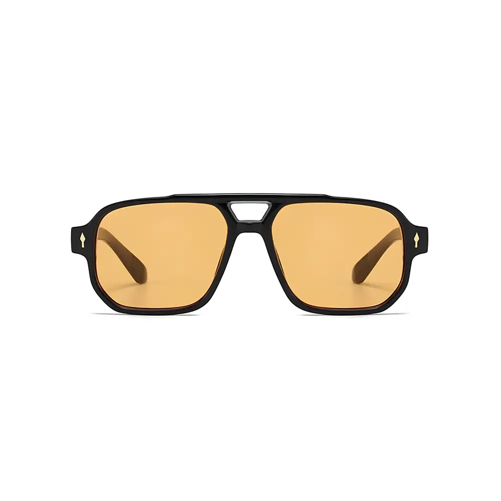 Classic Polished Round Oversized Gradient Lens UV Protective Fashion Sunglasses