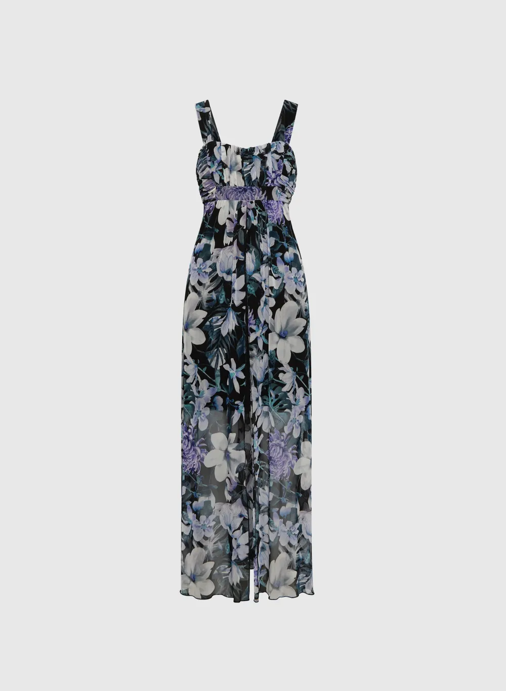 Chiffon Floral Print Dress