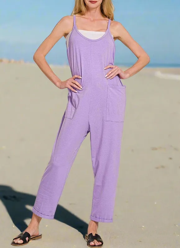 Lavender Sleeveless Jumpsuit
