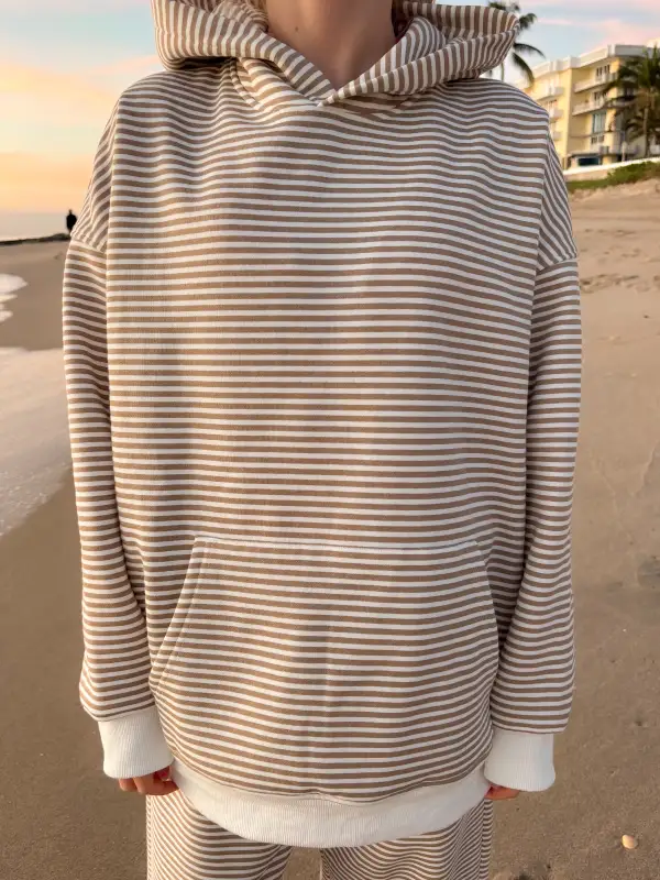 And Big Striped Hoodie