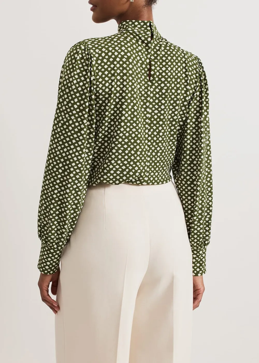 All-Match Casual Abstract Art Turtleneck Top