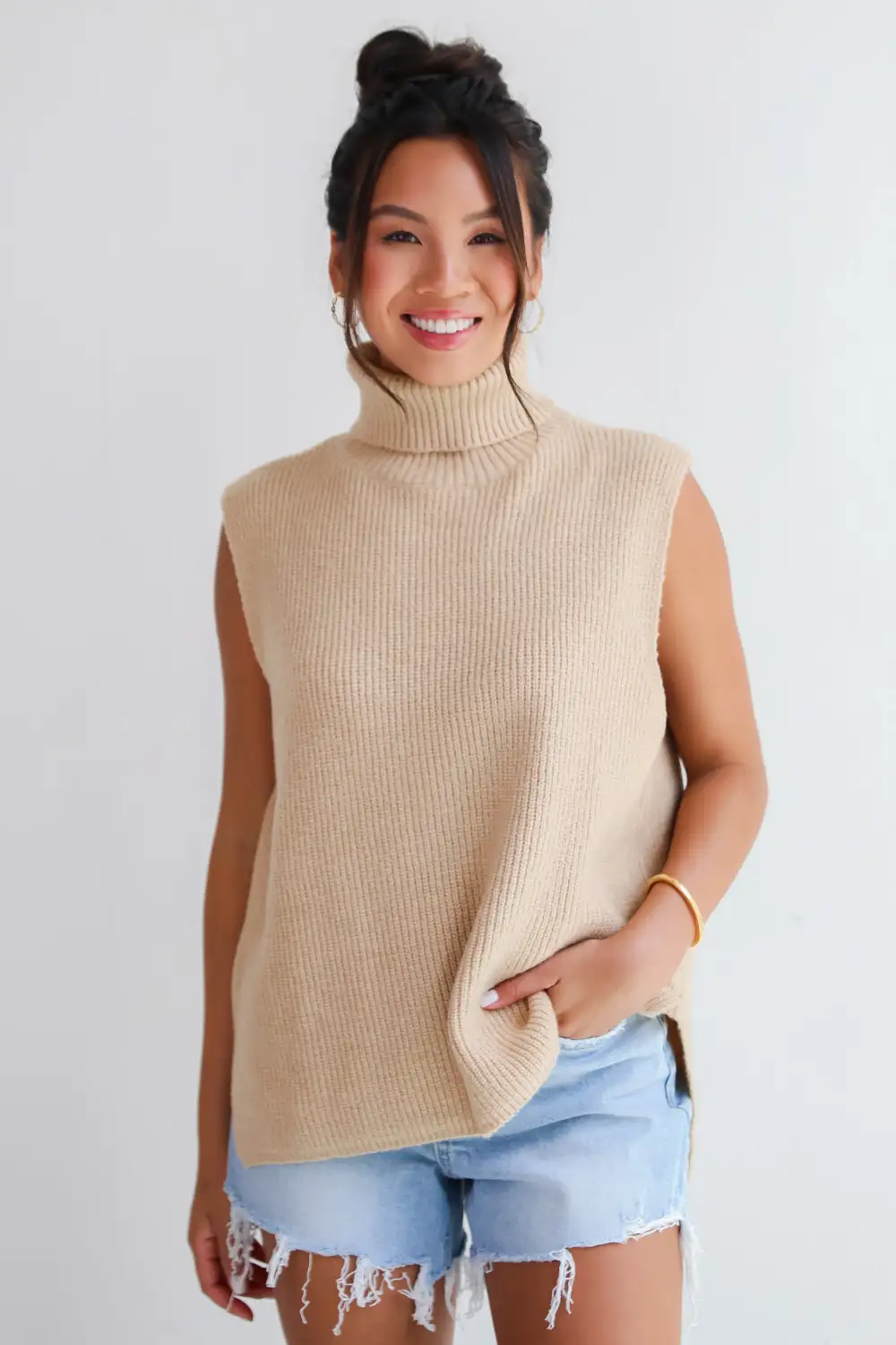 Sophisticated Ways Turtleneck Sweater Top