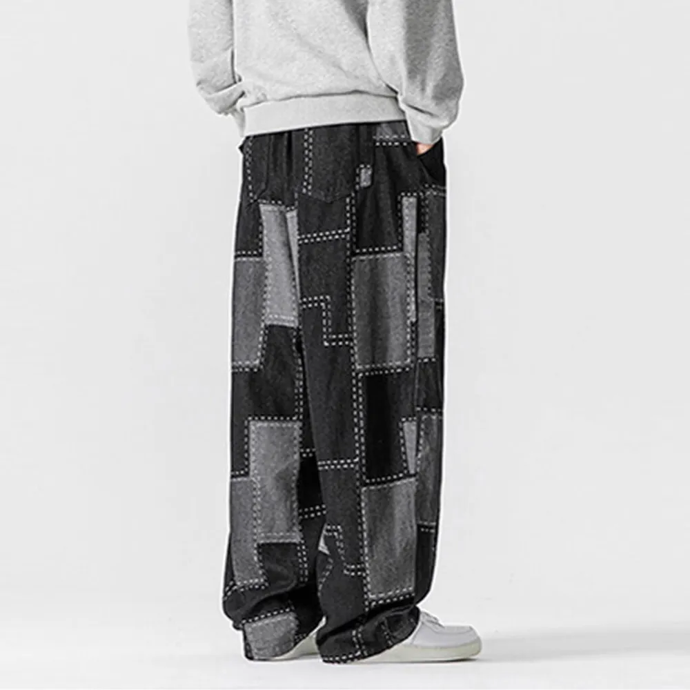 Patch Detail Wide Pants