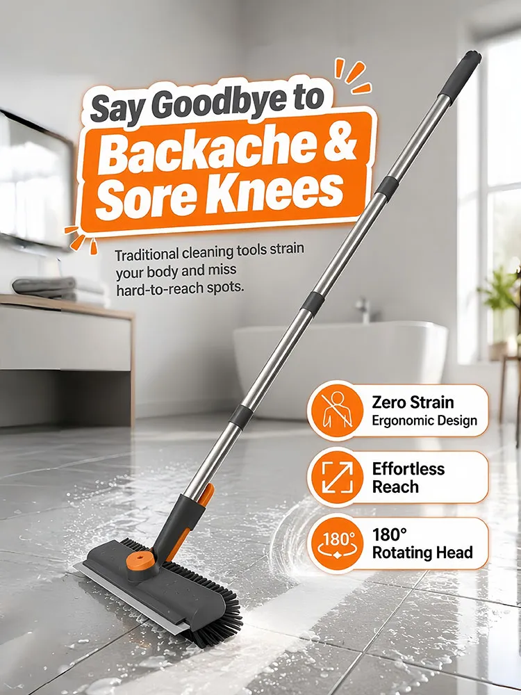 V-shaped floor brush