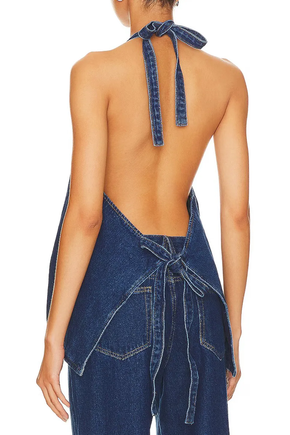 Blue Halter Top