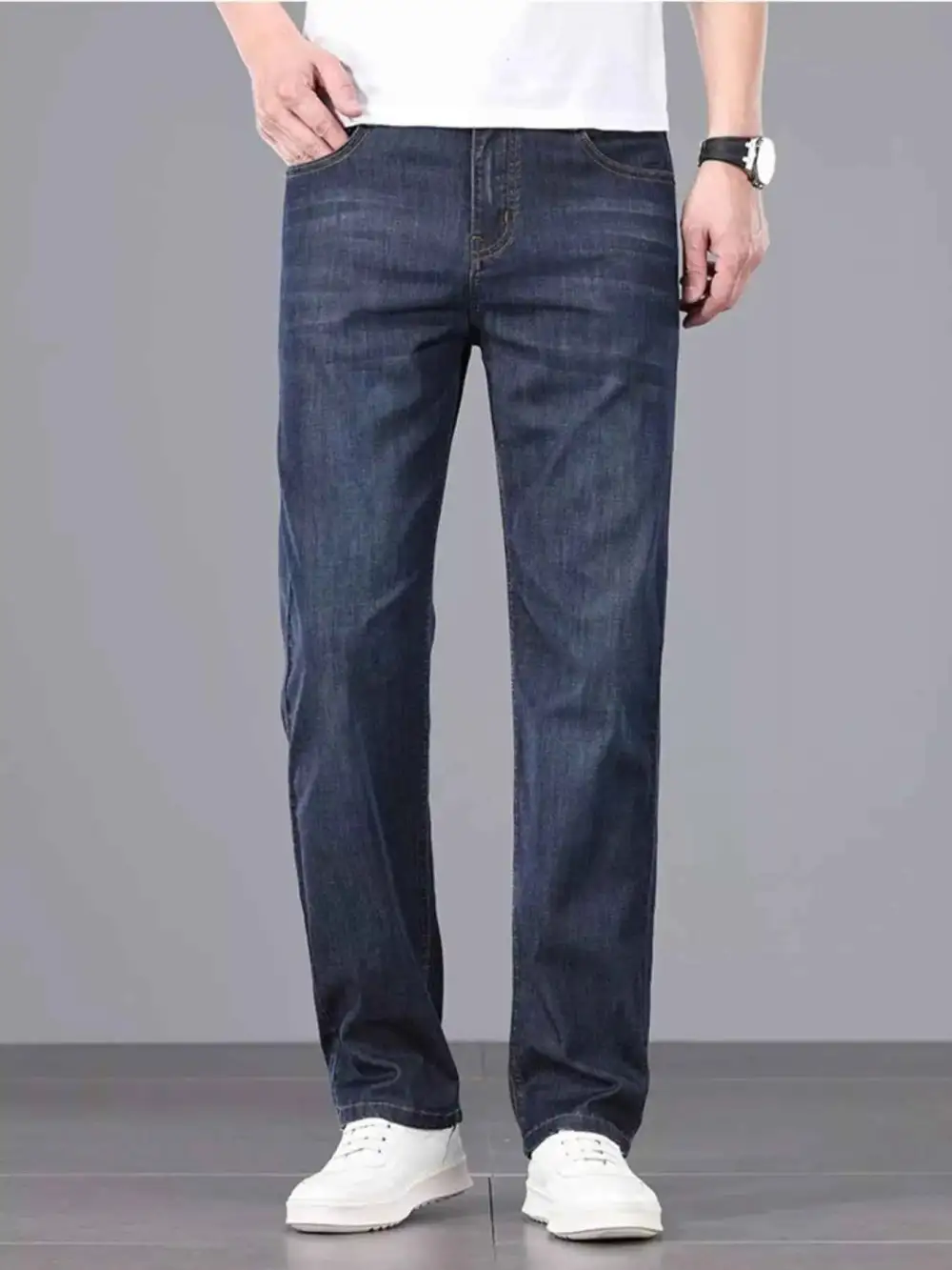 Everyday Straight Fit Wash Jeans