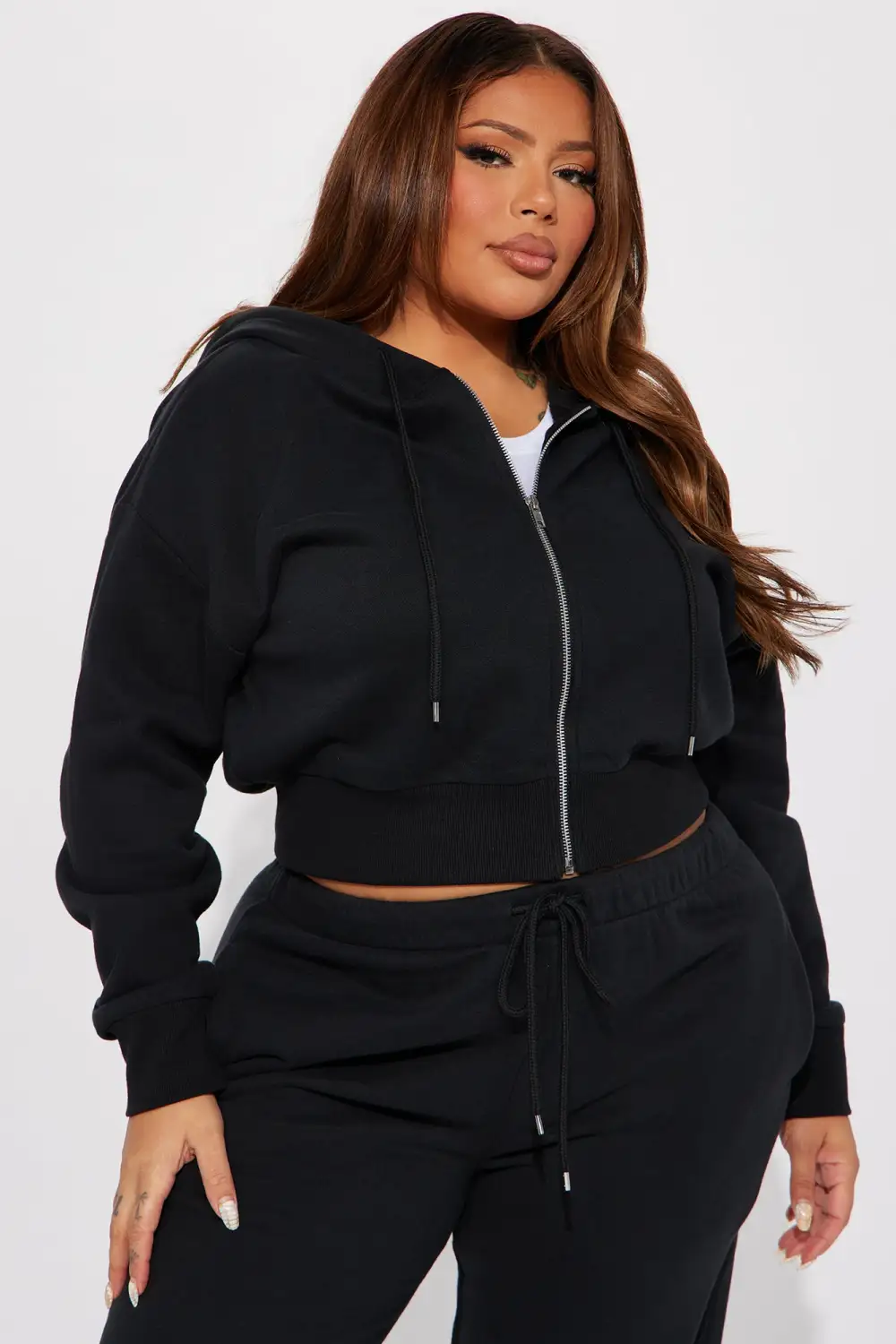 Brianna Jogger Pant Set - Black