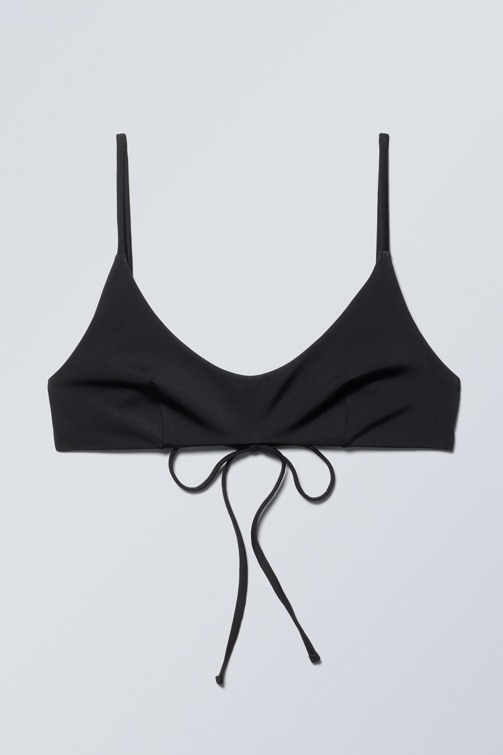 Tied Back Scoop Neck Bikini Top