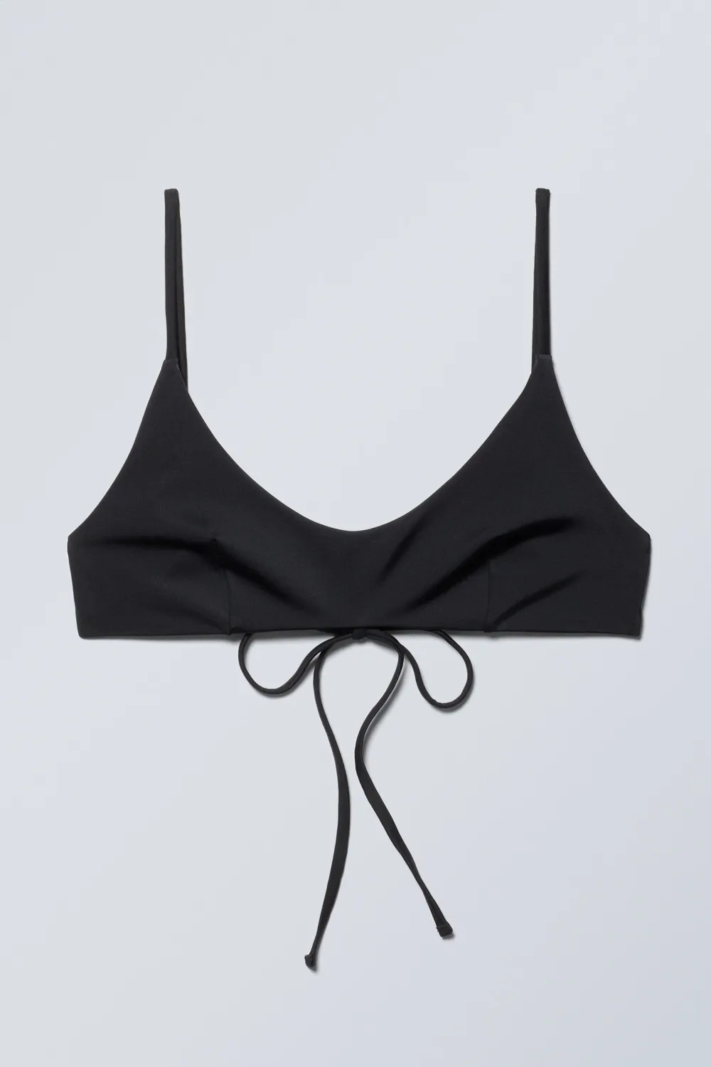 Tied Back Scoop Neck Bikini Top