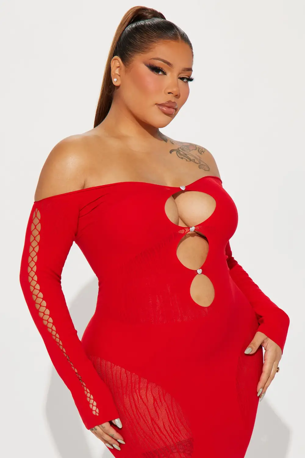 Alexis Seamless Mini Dress - Red