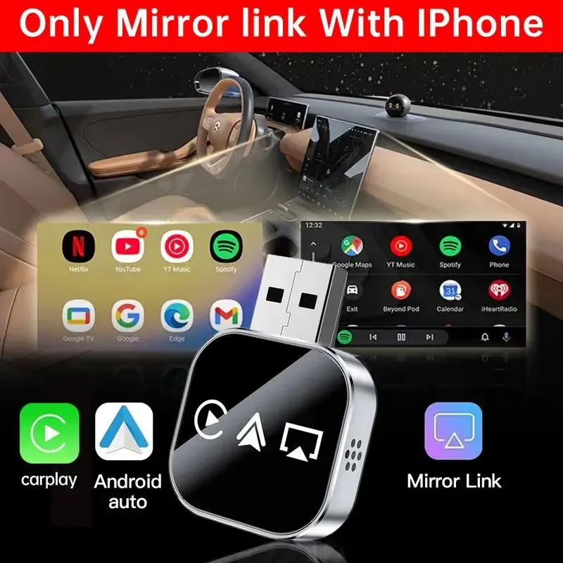 3-in-1 Wireless CarPlay Adapter