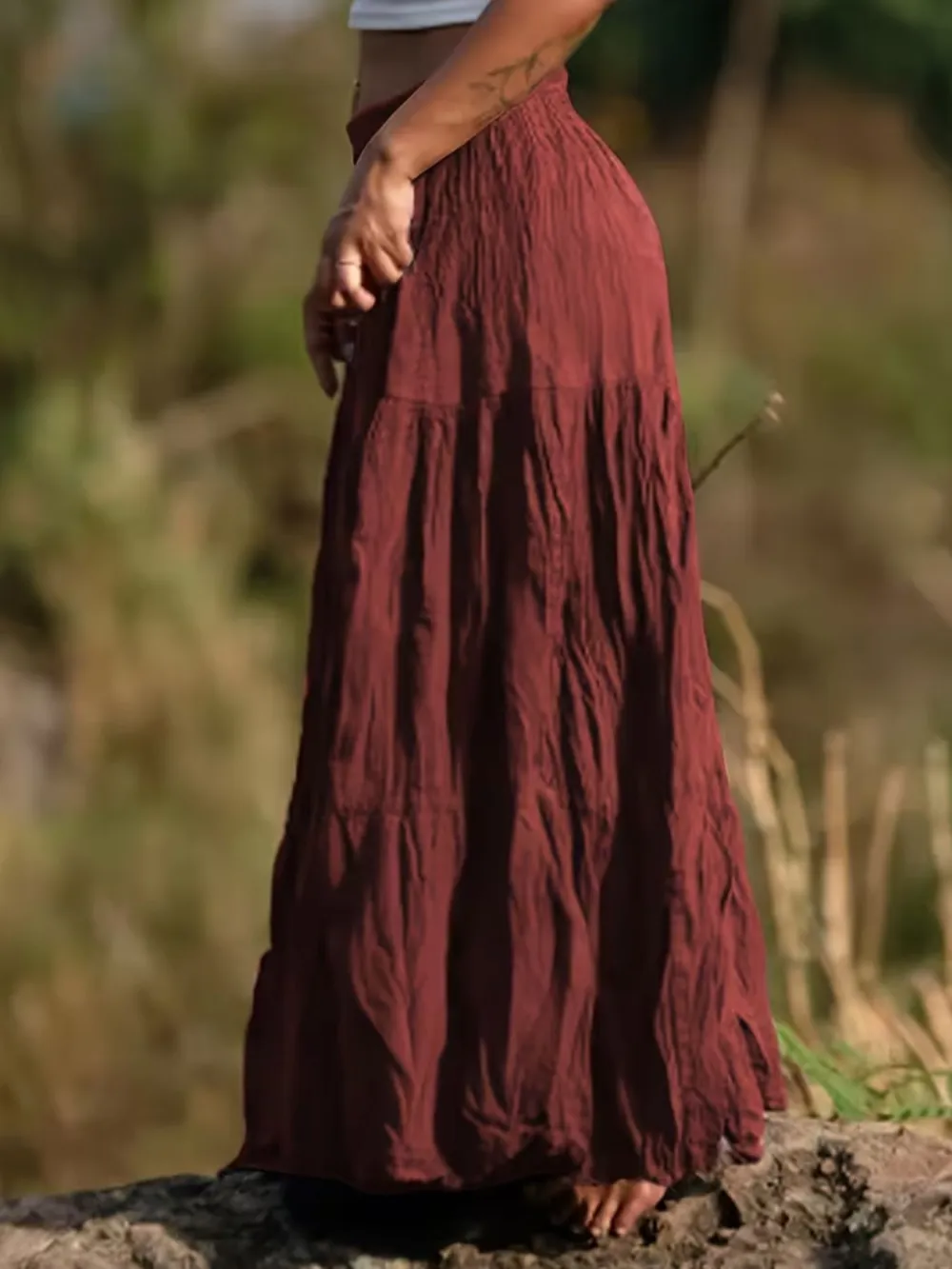 Tiered Ed Maxi Skirt