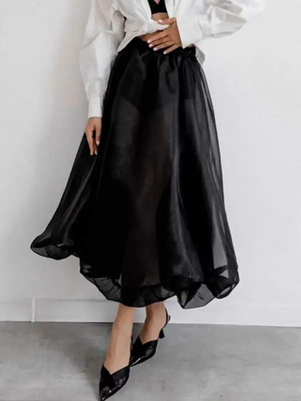Lightweight Elastic Flowy Skirt