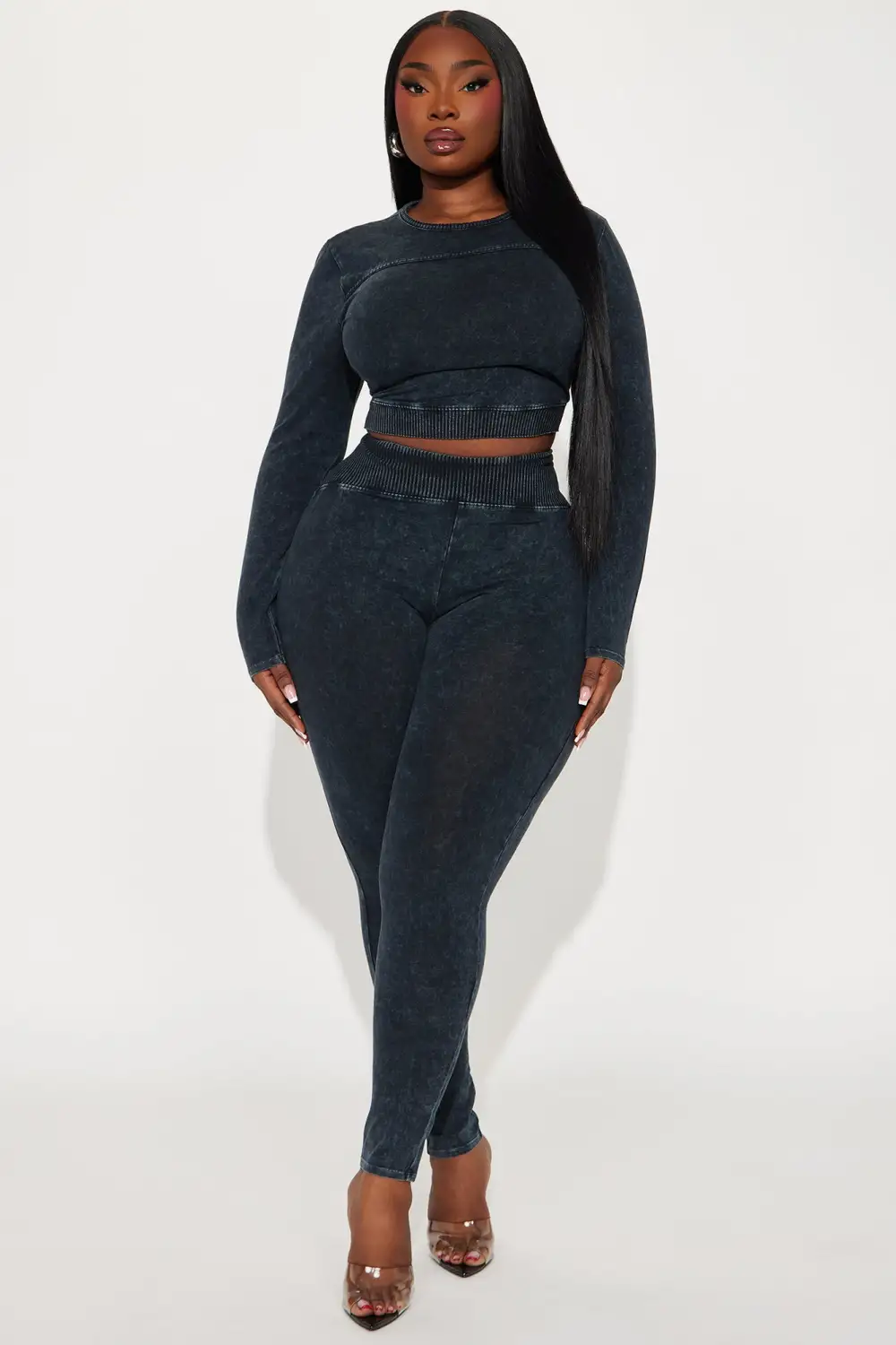 Always Invited Legging Set  - Navy