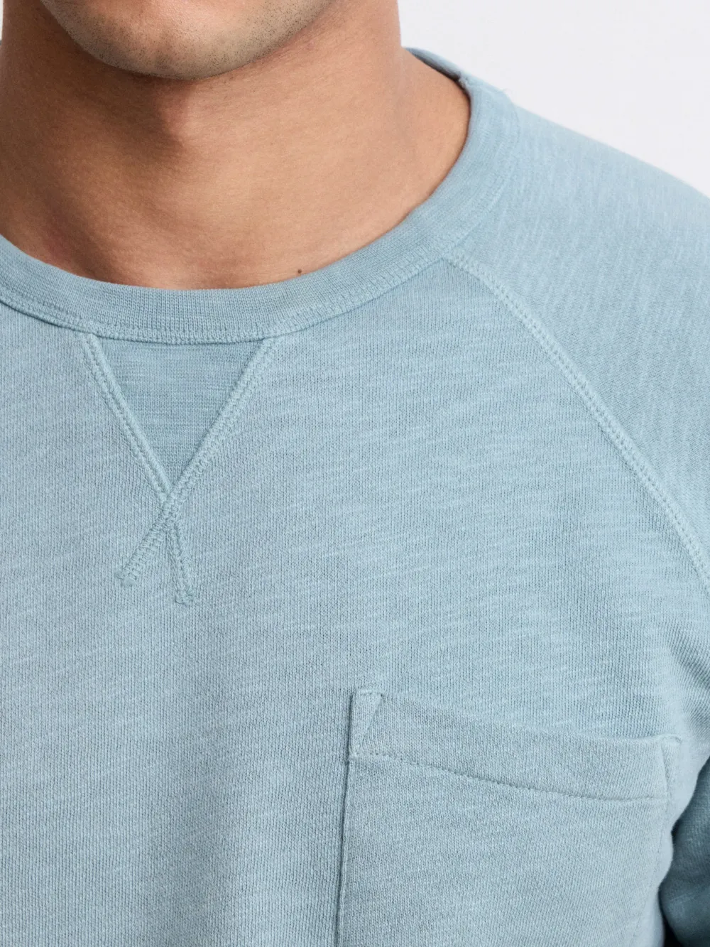 Men's Celadon Green Crew Neck Sweater