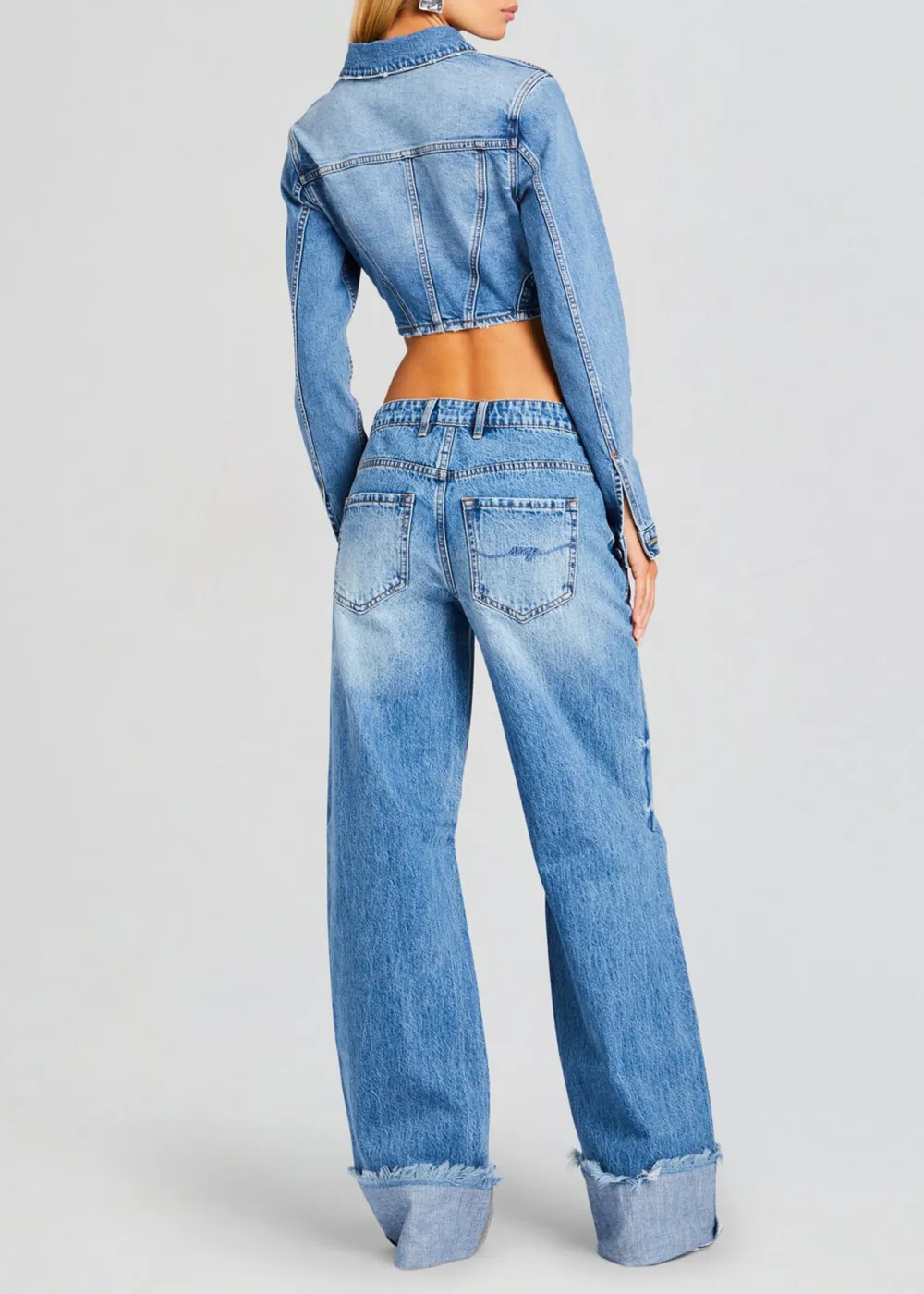 Corset-inspired Denim Jacket