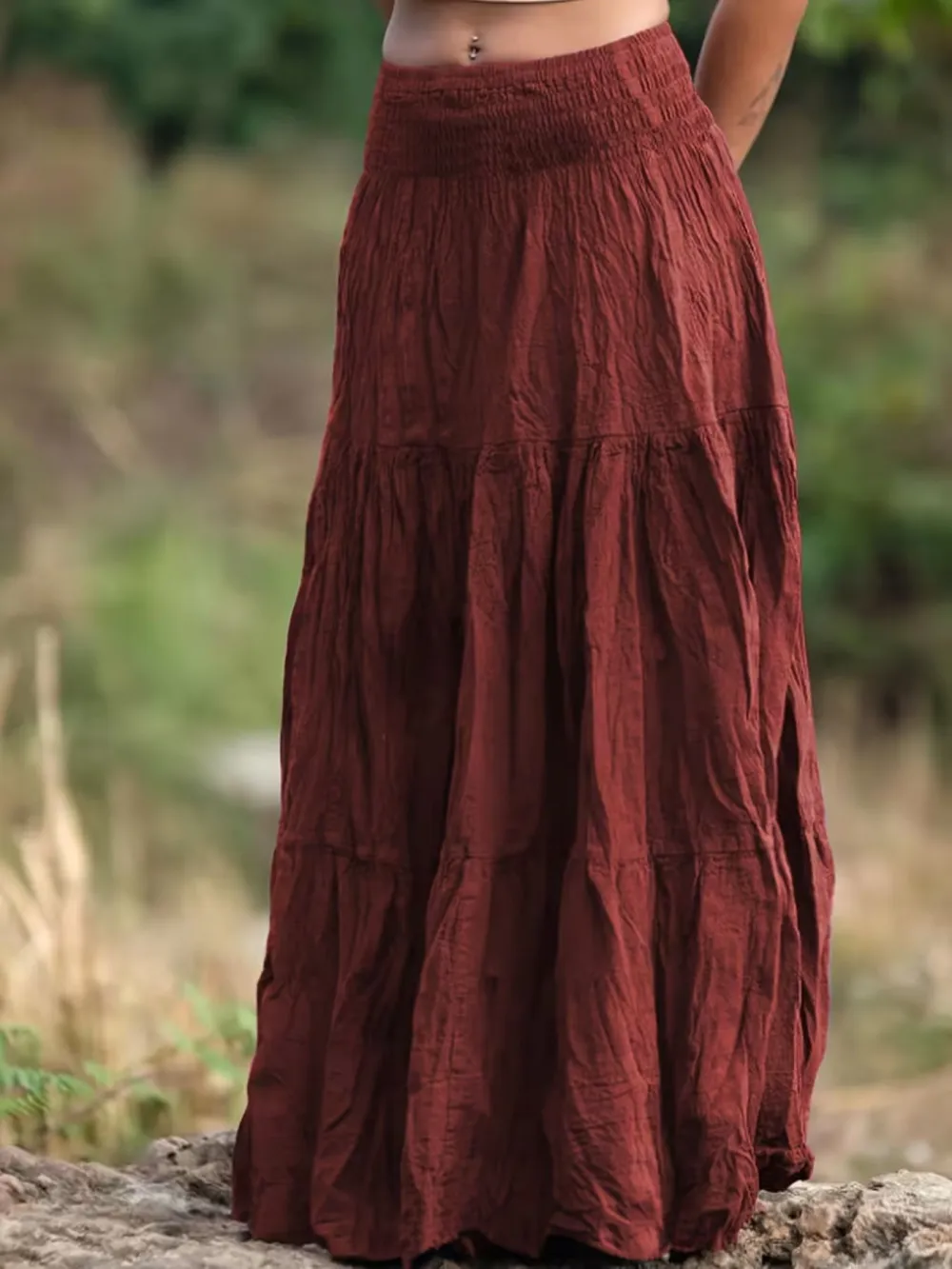 Tiered Ed Maxi Skirt