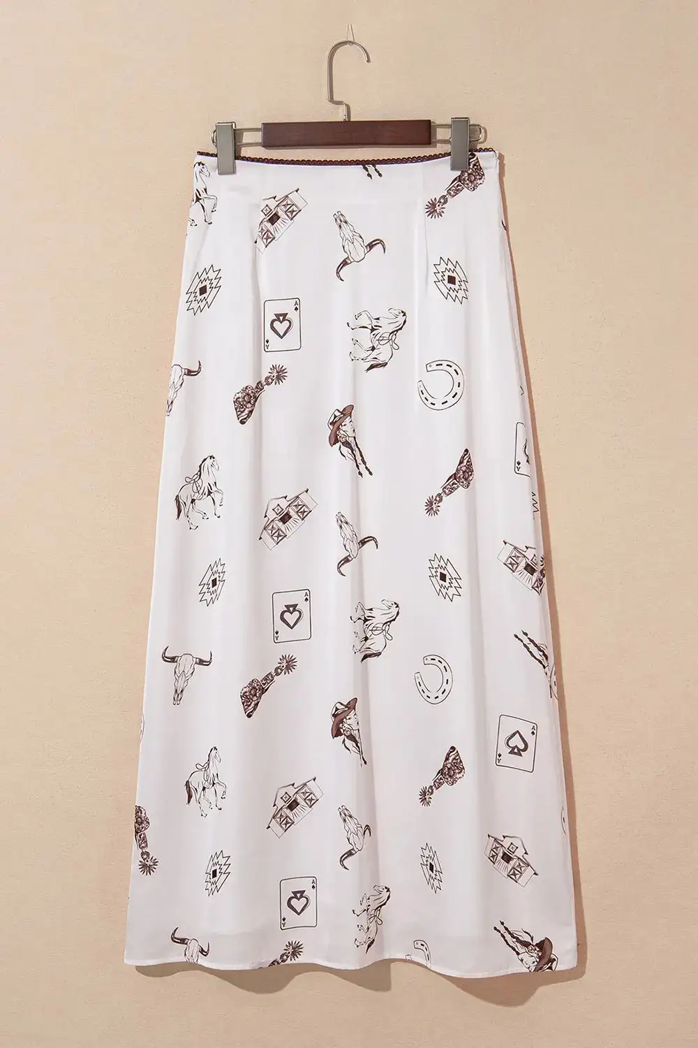 Satin Western Skirt
