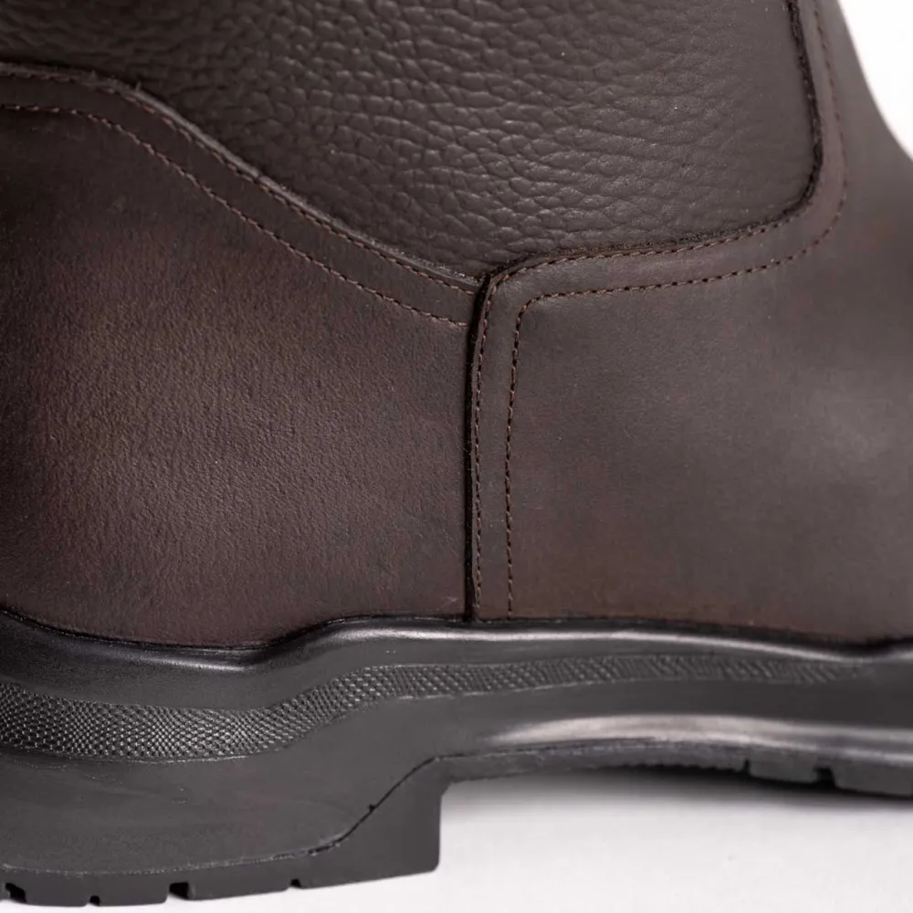 Classic Weather-Ready Leather Riding Boots