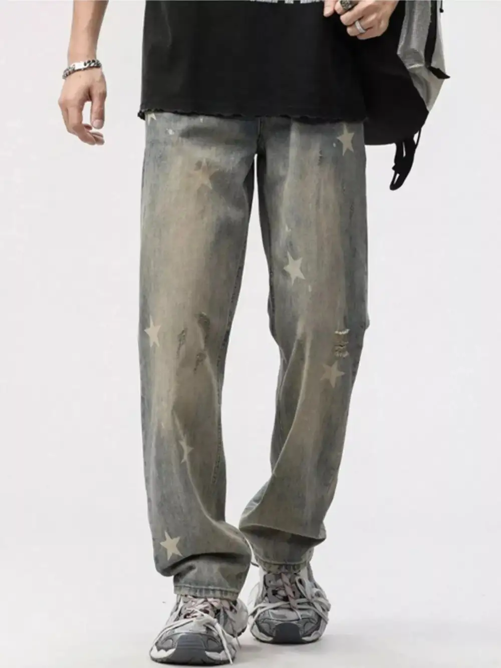 Star Wide Leg Jeans