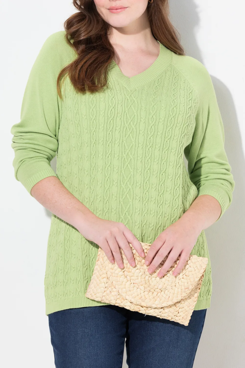 Solid Color Knitted Sweater