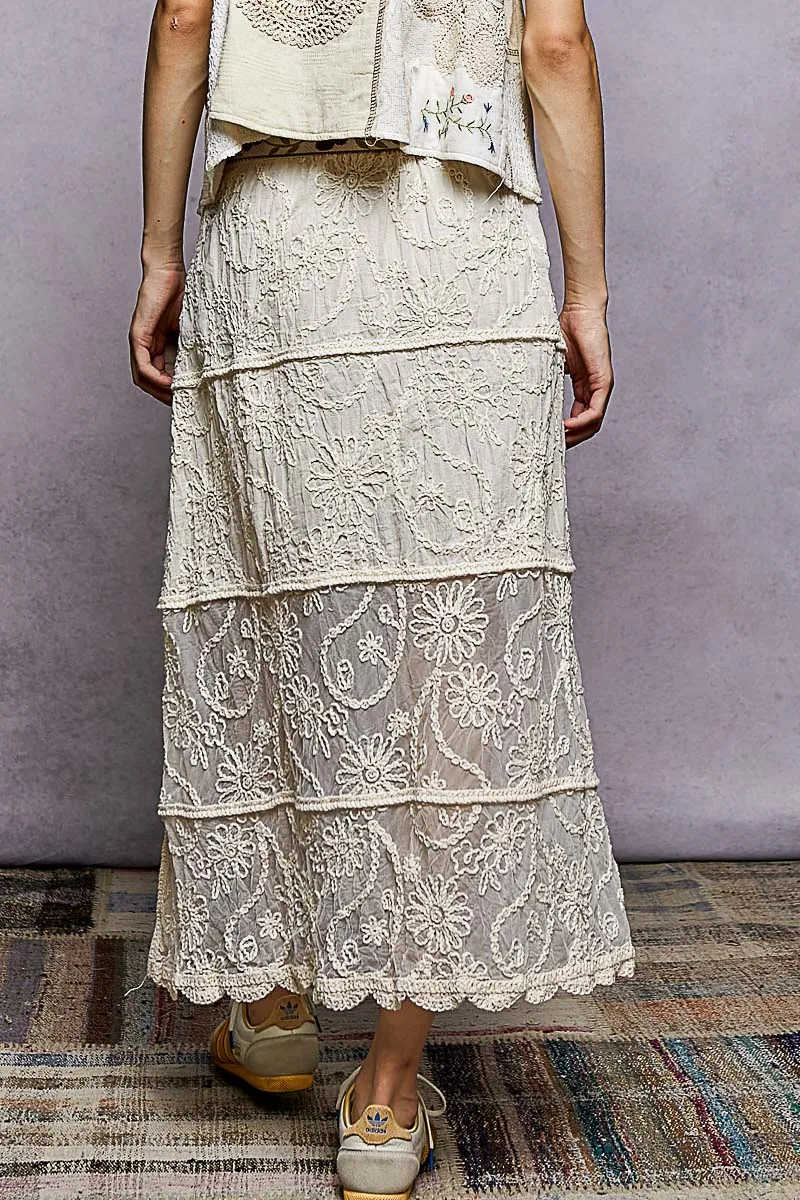 Everyday Tiered Floral Skirt