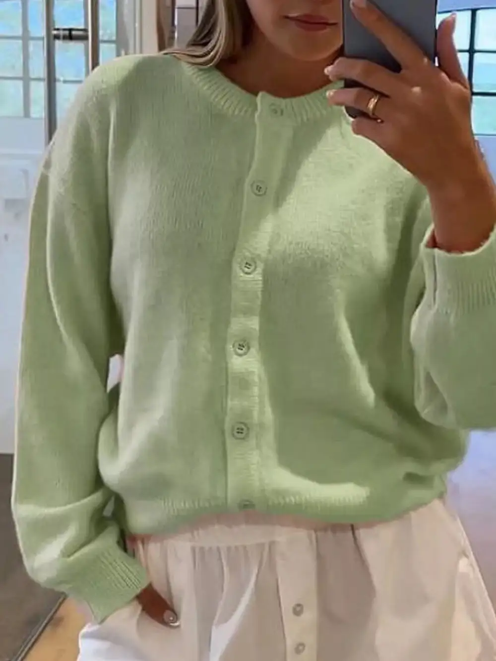 Soft Button Down Knit Cardigan