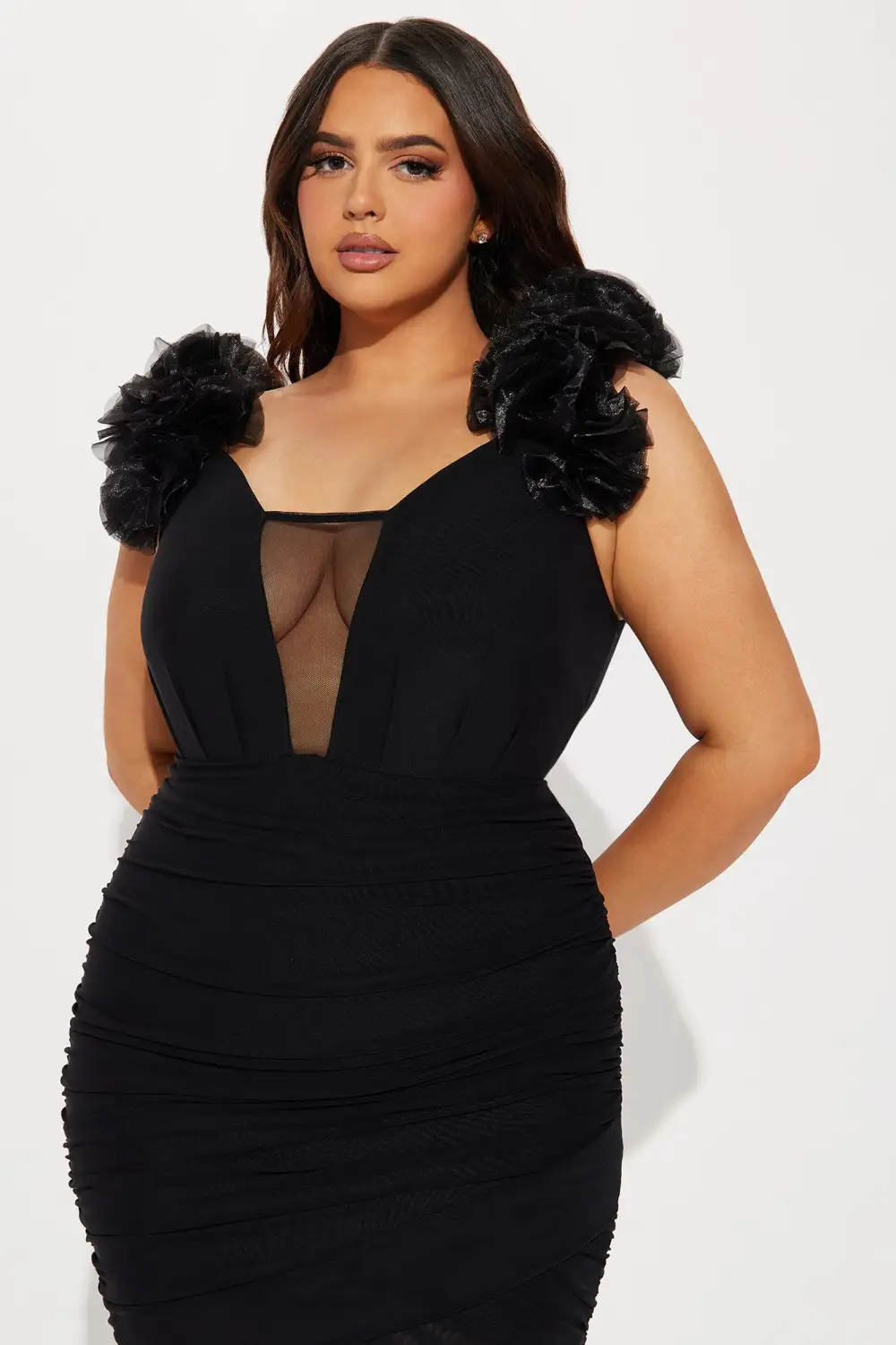 Diana Bandage Mini Dress - Black