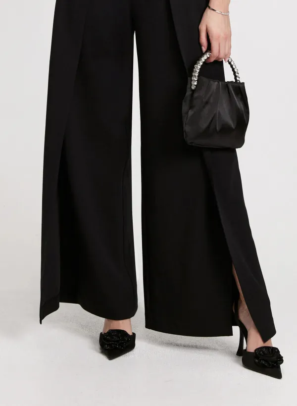 Breathable Chiffon Waist-Cinched Jumpsuit
