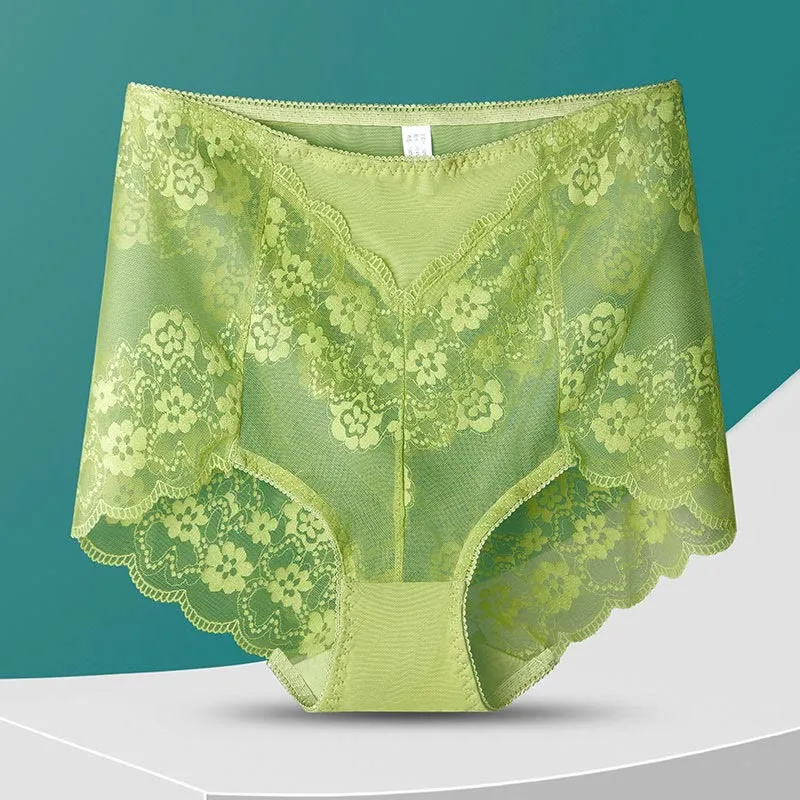 Plus Size High Waist Print Breathable Panty