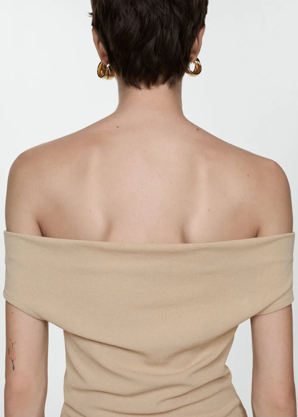 Draped neckline top