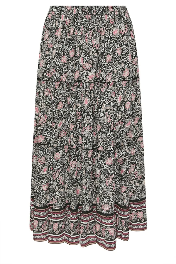 Bohemian Colorful Art Print Skirt