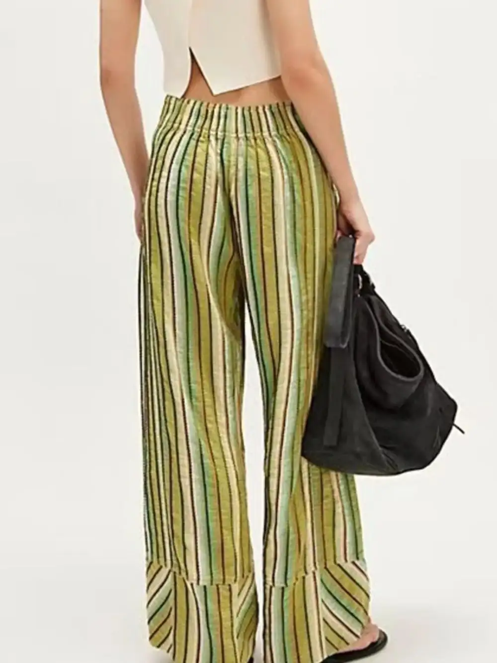Everyday Striped Wide Leg Pants
