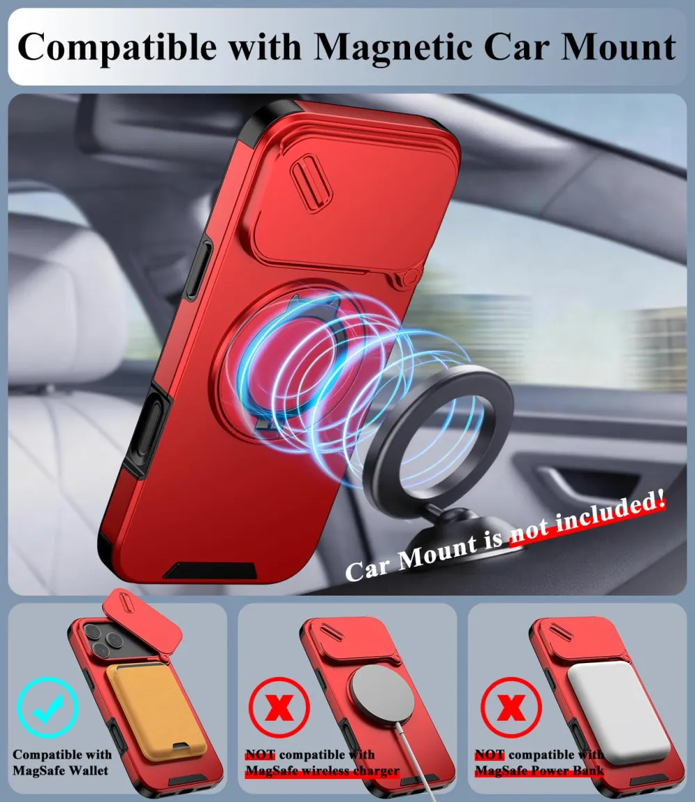 For iPhone 18 Pro Max LINK Phone Case Apple 15 Pro Sliding Window Stand Shockproof Protective Cover