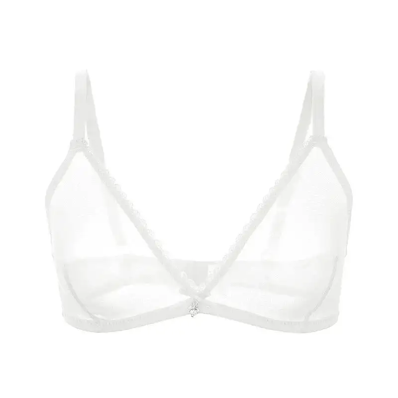 Soft Cup Wire-Free Mesh Bra