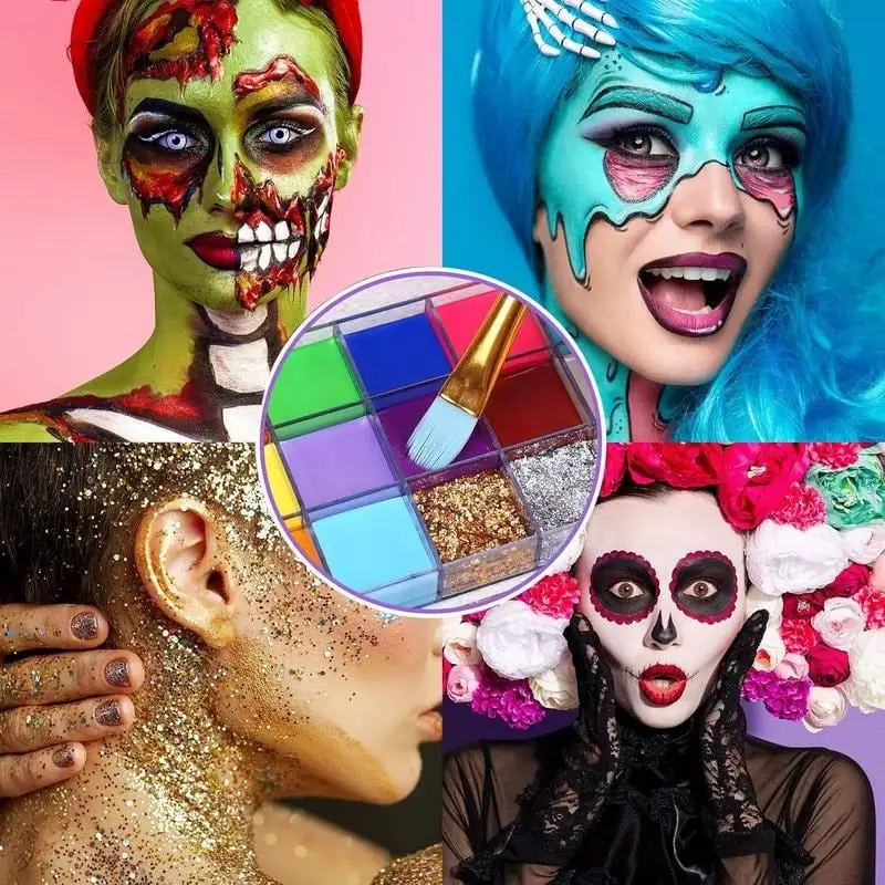 Halloween Early Sale🎨 20-Color Face & Body Oil Paint Palette