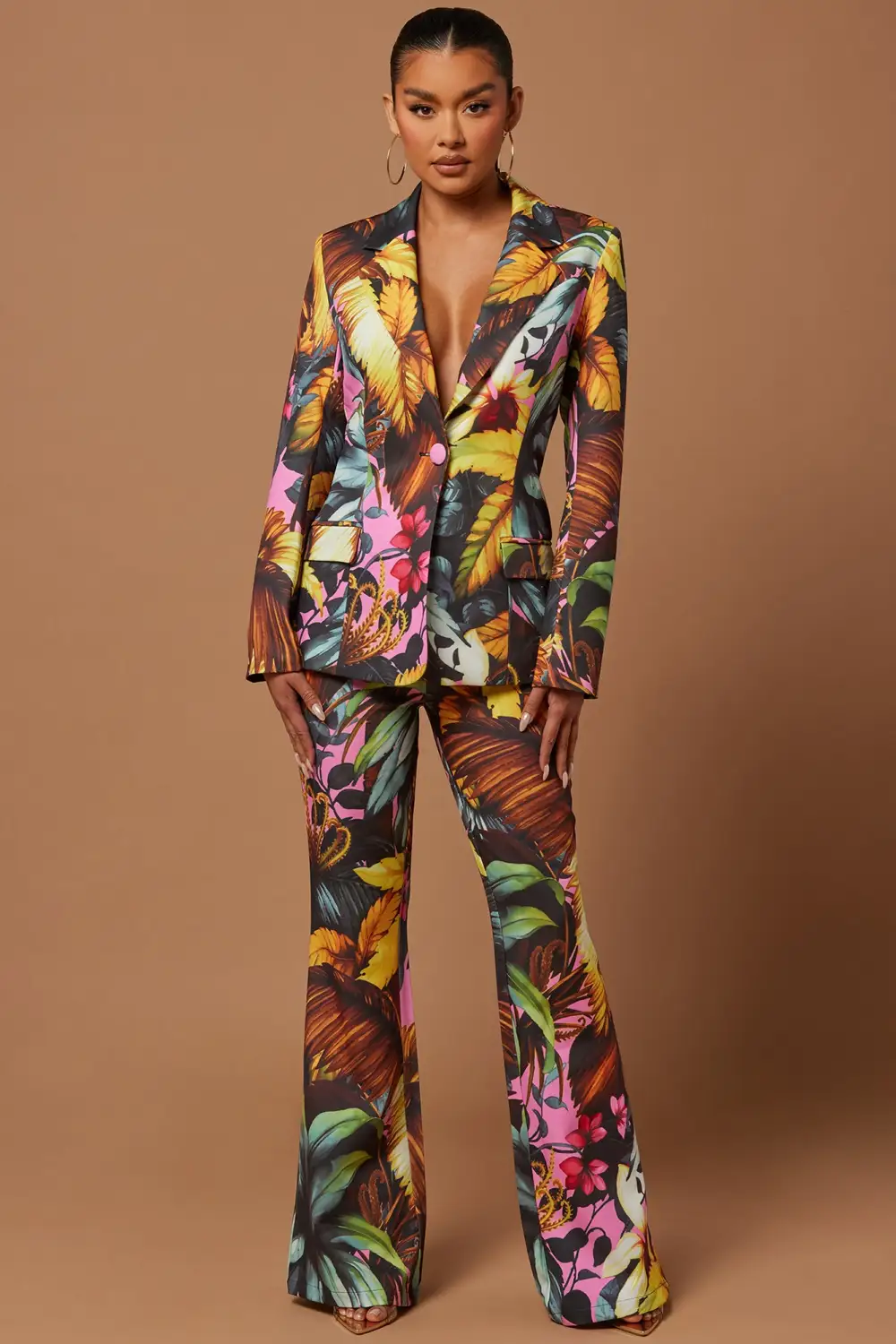 Bianca Floral Blazer Set - Multi Color