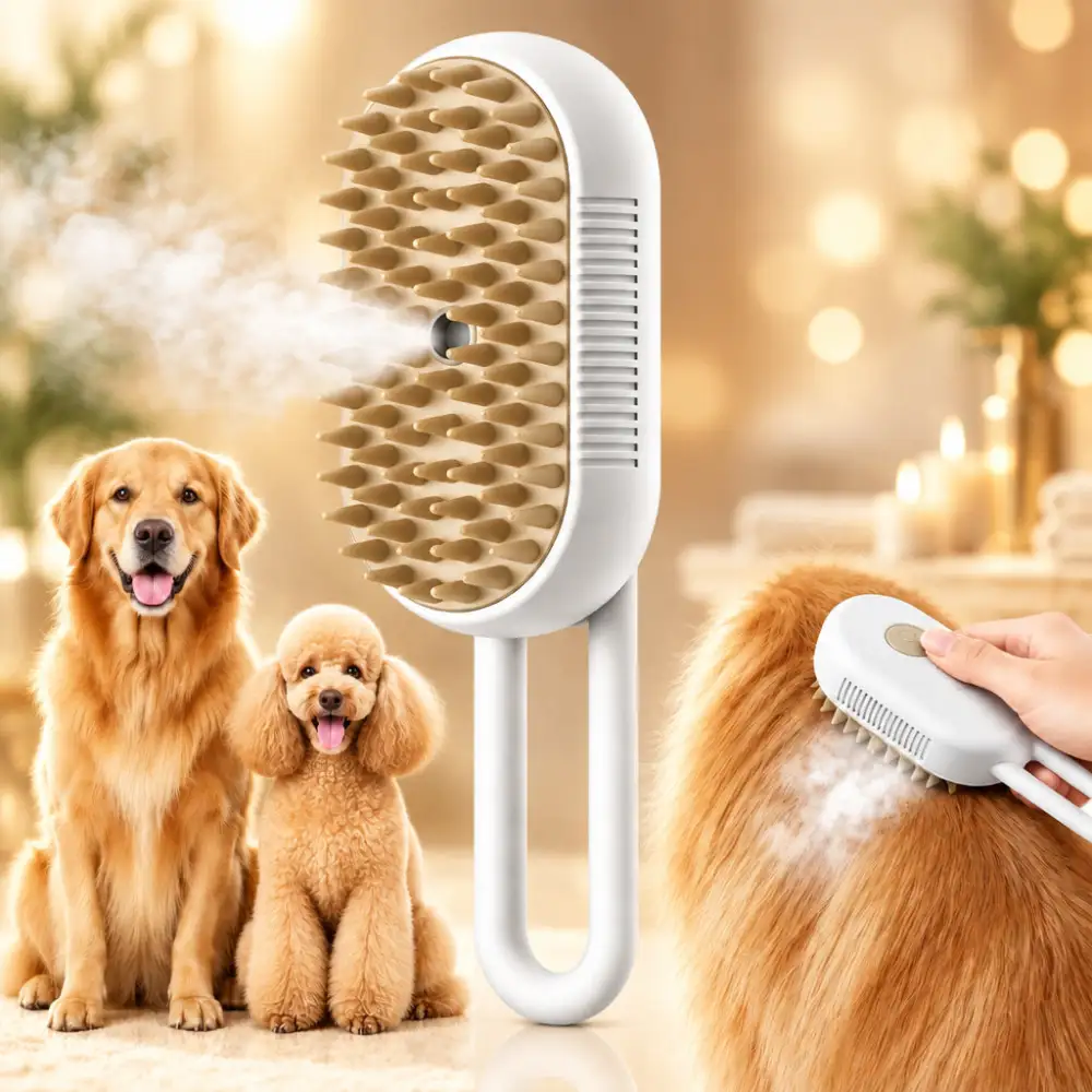 Pet Spray Massage Comb Cat Steam Brush